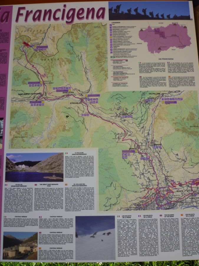 Infotafel Via Francigena
